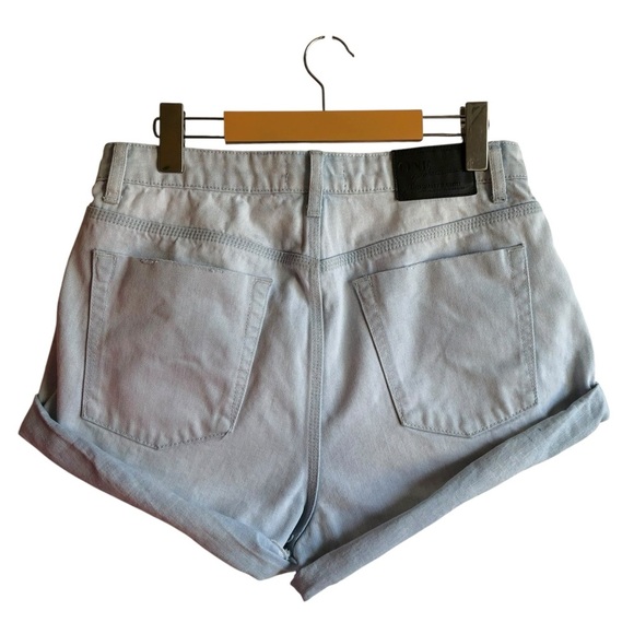 One Teaspoon Low Waist Bandit Shorts Blue Space Size 29 - Picture 9 of 16